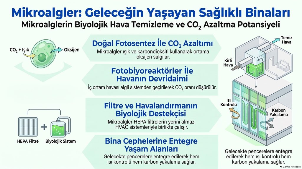 Mikroalglerden Geleceğin Sağlıklı Binalarına